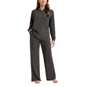 Max & Mia Heather Charcoal Women's Lounge Set X-Large Modal Blend M0410